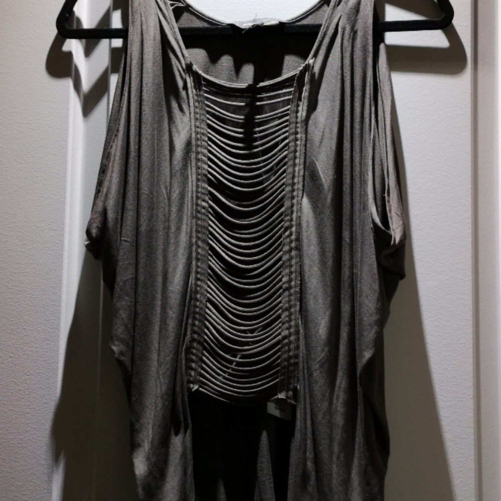 BCBGMAXAZRIA sleeveless olive tank top